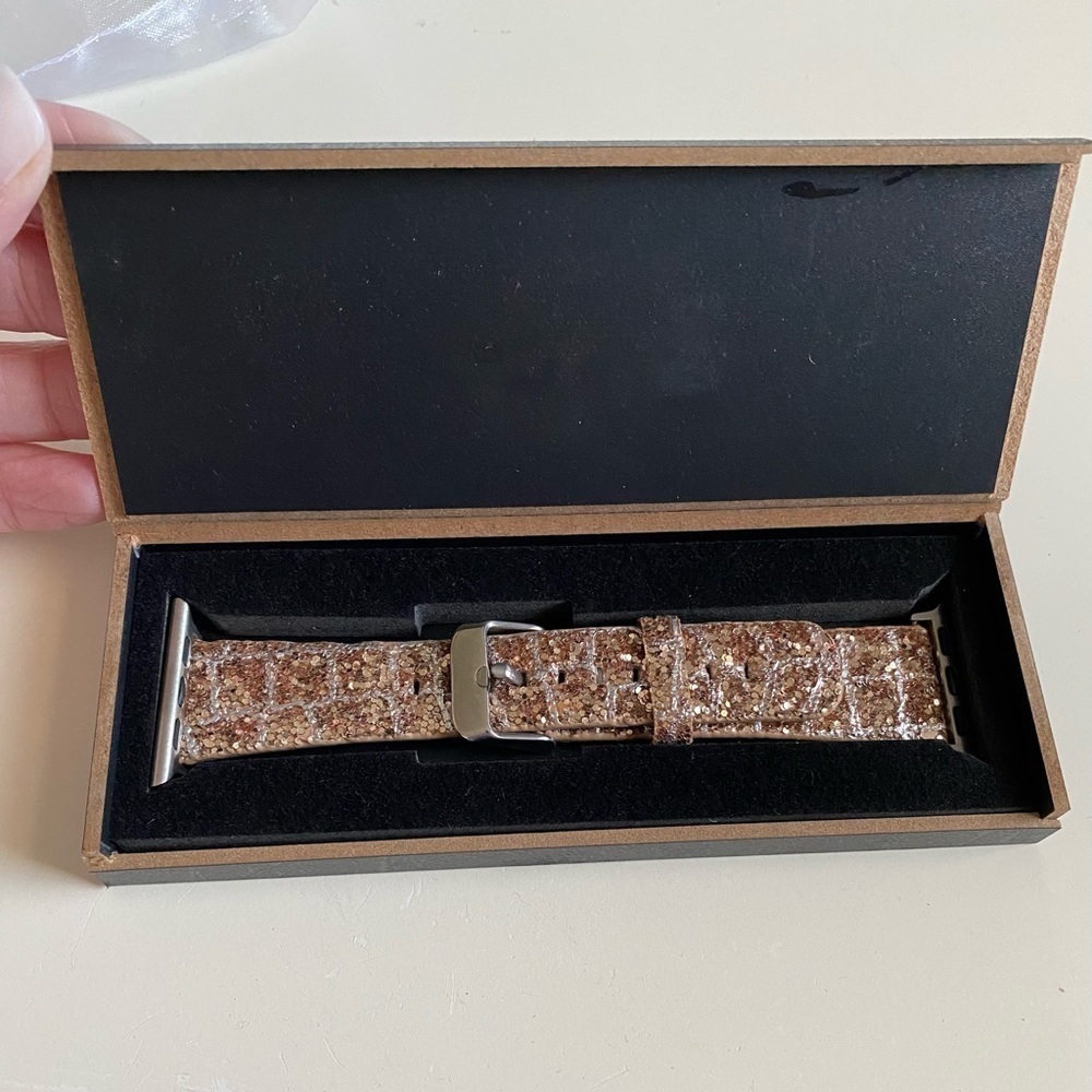 NWT 38mm Copper Glitter Watchband fits Apple Watch